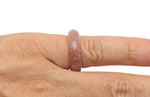 Strawberry Quartz Crystal Ring by GemstoneGO featuring a vibrant pink gemstone set in a silver band.