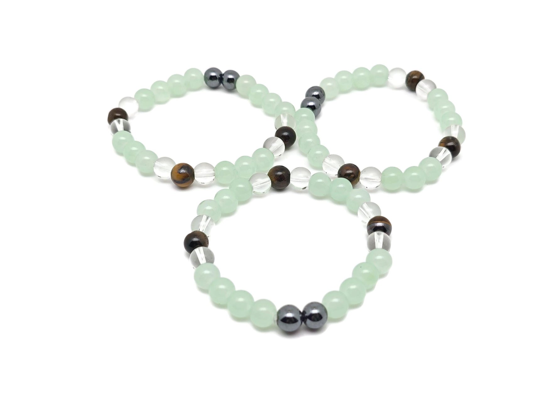 Handmade depression gemstone bracelet by GemstoneGO featuring colorful beads and intentional design for emotional well-being.