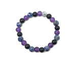 Handmade gemstone intention bracelet with smooth beads, designed for calming and positive energy, by GemstoneGO.