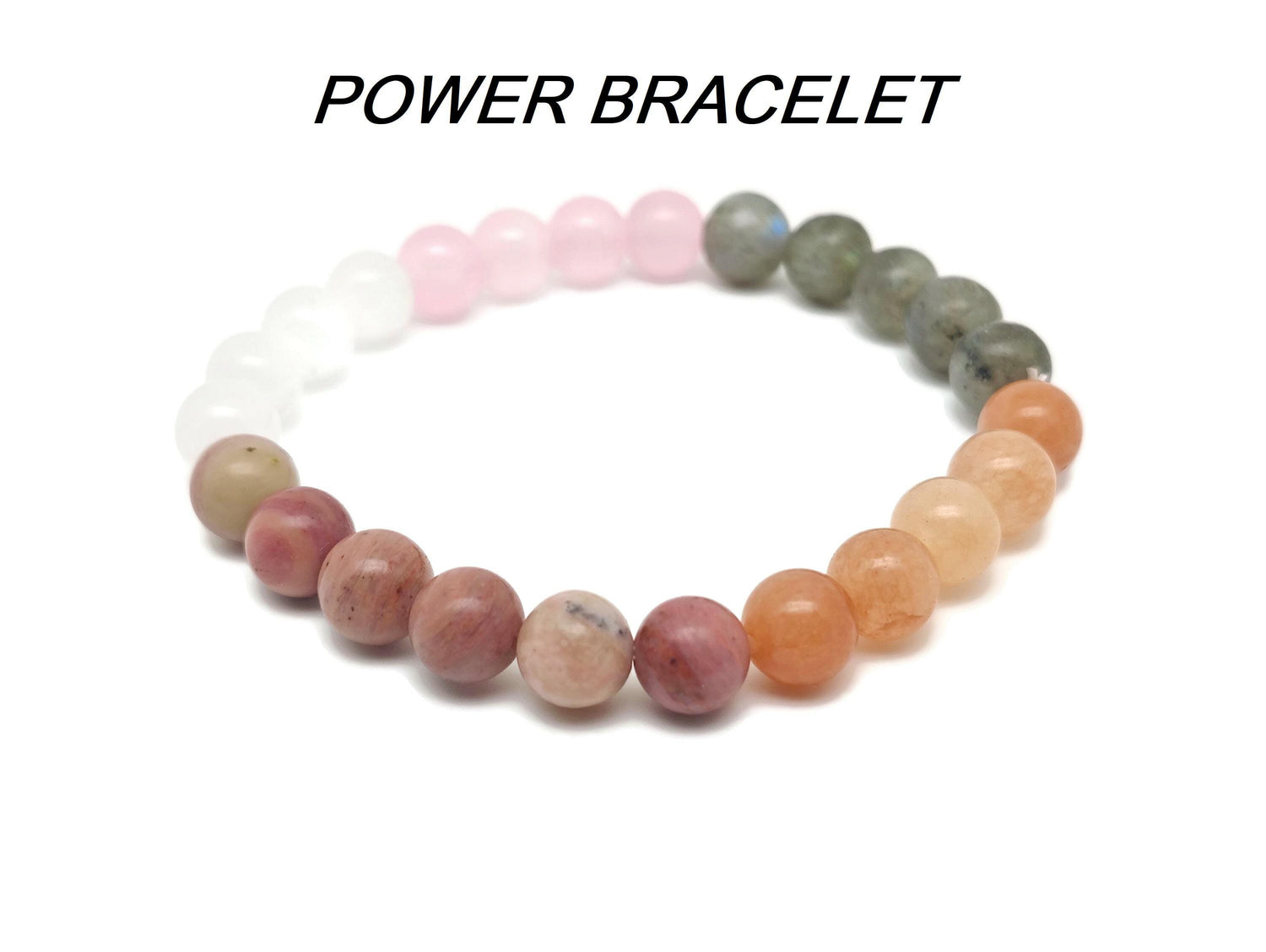 Handmade Power Gemstone Bracelet with colorful beads from GemstoneGO, designed for intention and positive energy.