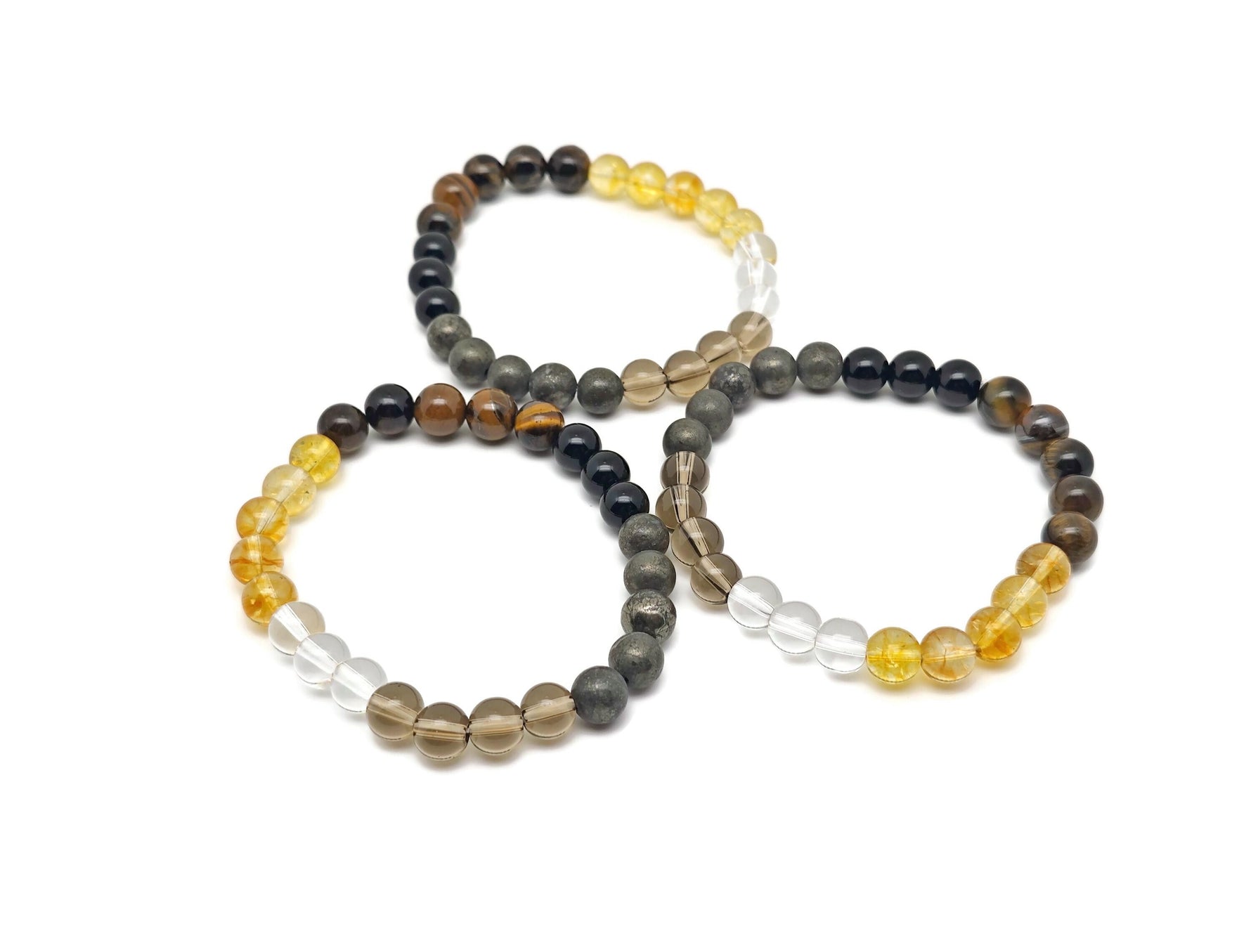 Handmade gemstone bracelet with colorful stones, designed as a road opener intention bracelet from GemstoneGO.