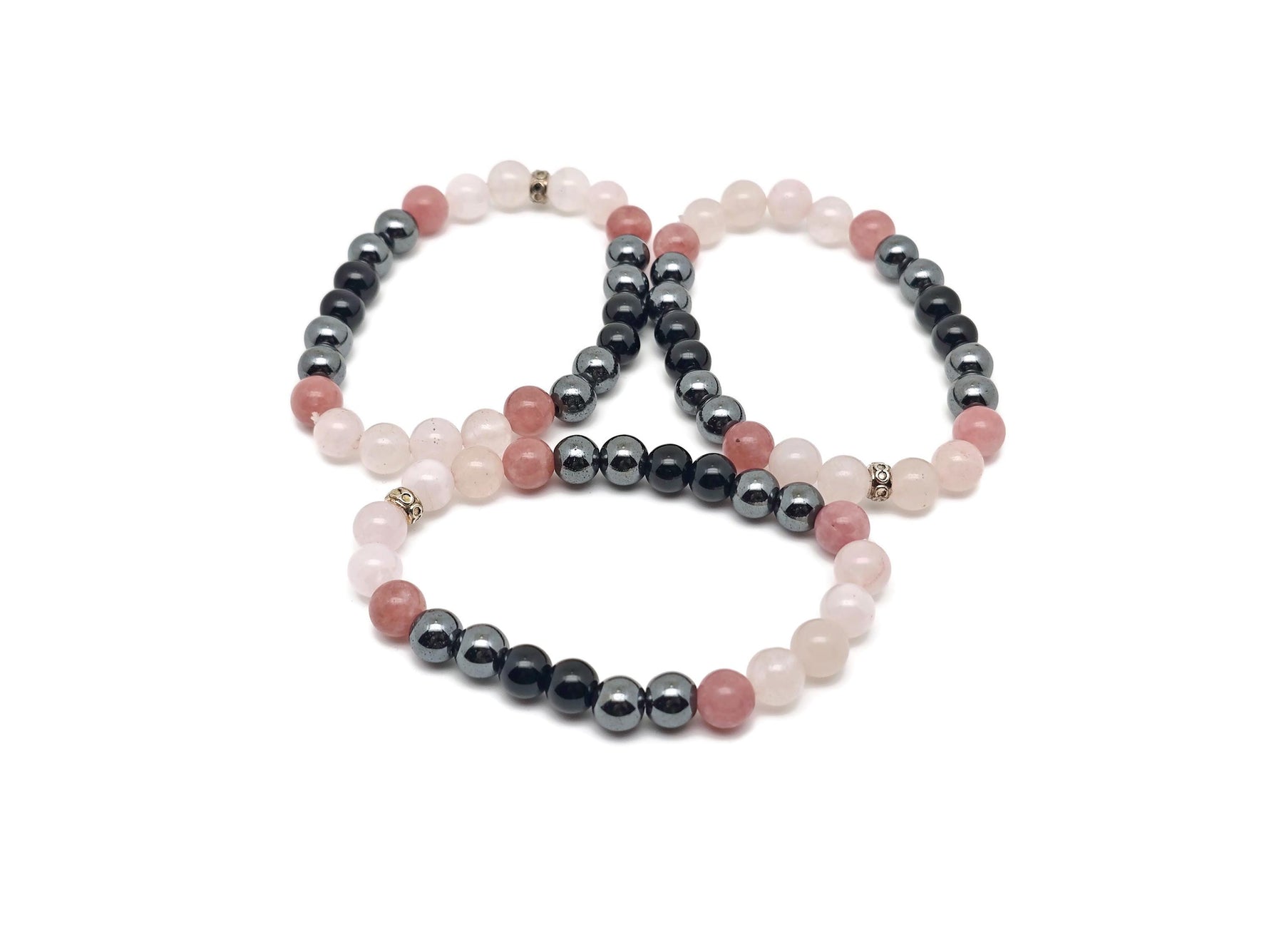 Handmade Dear Sister gemstone bracelet with colorful beads, featuring an adjustable closure and meaningful intention design.