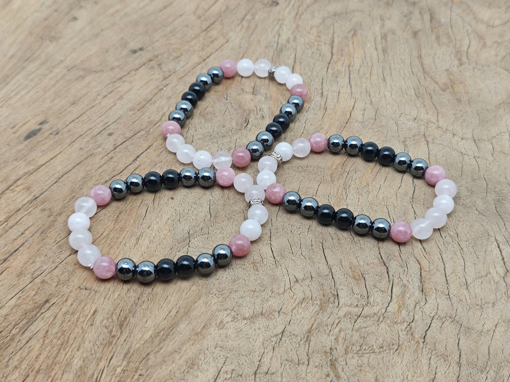 Handmade Dear Sister gemstone bracelet with colorful beads, designed as an intention bracelet by GemstoneGO.
