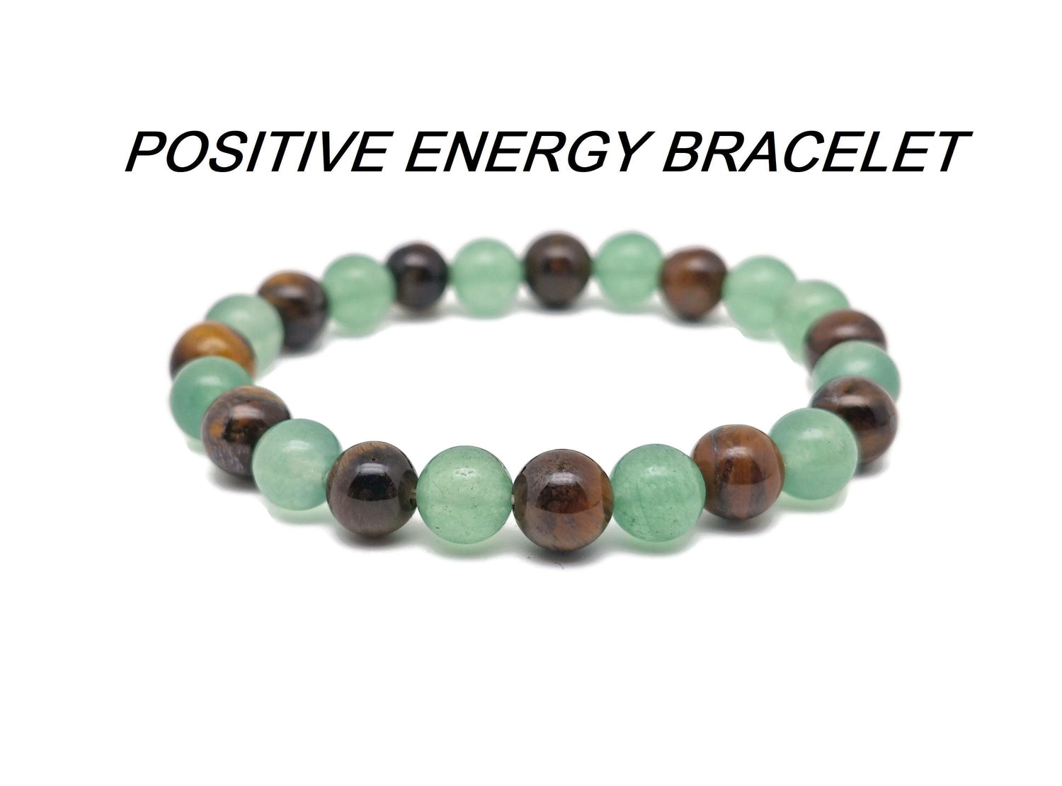 Handmade positive energy gemstone bracelet featuring colorful beads, designed as an intention bracelet by GemstoneGO.