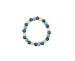 Handmade gemstone bracelet with colorful crystals, designed for healing and positive intentions, by GemstoneGO.