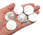 Shiva shell gemstone pendant from GemstoneGO featuring a natural shell design on a silver chain.