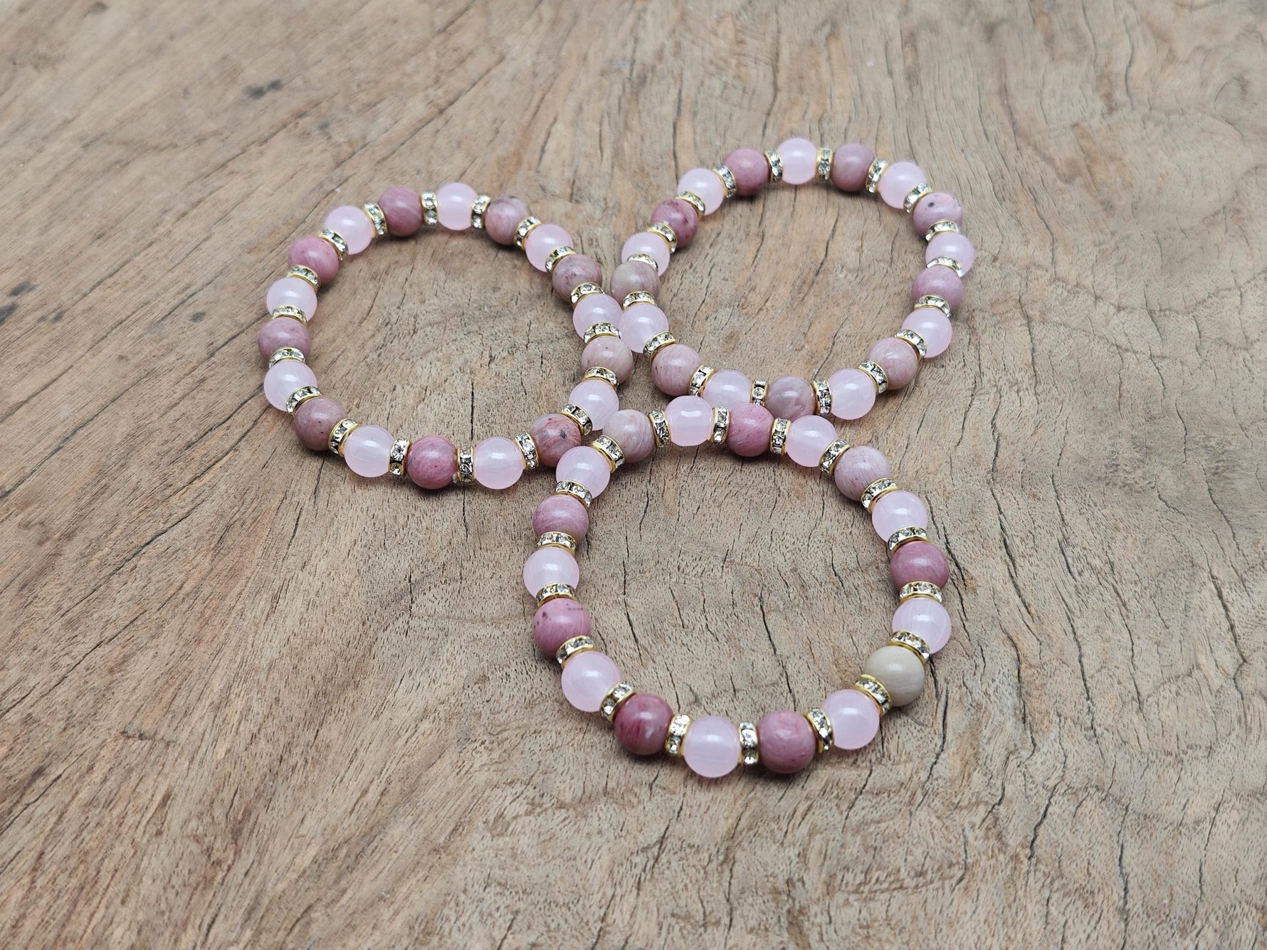 Handmade empowerment gemstone bracelet with colorful beads and charms, designed to inspire positive intentions and self-confidence.