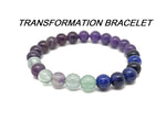 Handmade Transformation Gemstone Bracelet with colorful beads, designed for intention and personal growth by GemstoneGO.