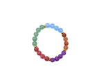 Handmade gemstone bracelet with colorful beads, designed as an intention bracelet by GemstoneGO.