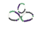 Handmade gemstone bracelet with colorful beads, designed for inner strength and intention, by GemstoneGO.