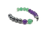 Handmade Inner Strength gemstone bracelet with colorful beads, designed as an intention bracelet by GemstoneGO.