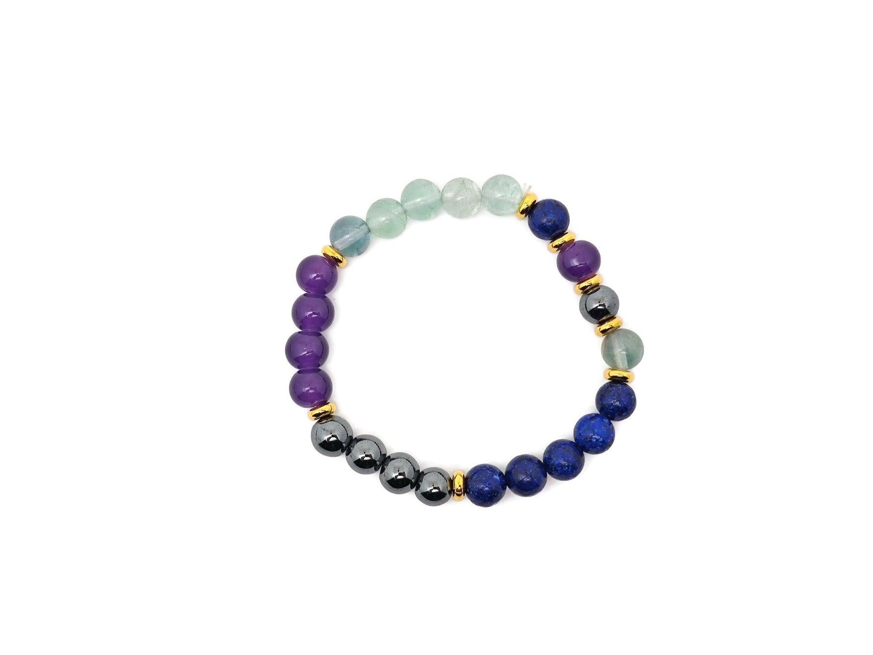 Handmade root chakra gemstone bracelet with red beads and natural stones, designed for intention and energy balancing by GemstoneGO