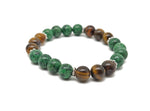 Handmade gemstone cleansing bracelet with colorful beads, designed for intention setting, from GemstoneGO.