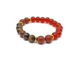 Handmade gemstone bracelet with colorful beads from GemstoneGO, designed for intention and stability.