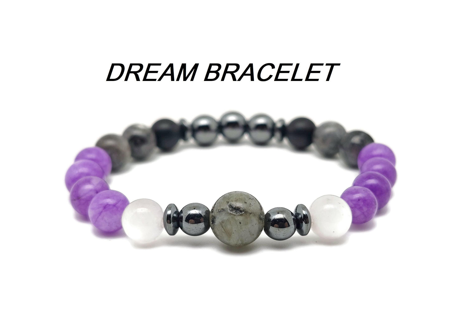 Handmade Dream Gemstone Bracelet with colorful beads and natural stones, designed for intention and positive energy.
