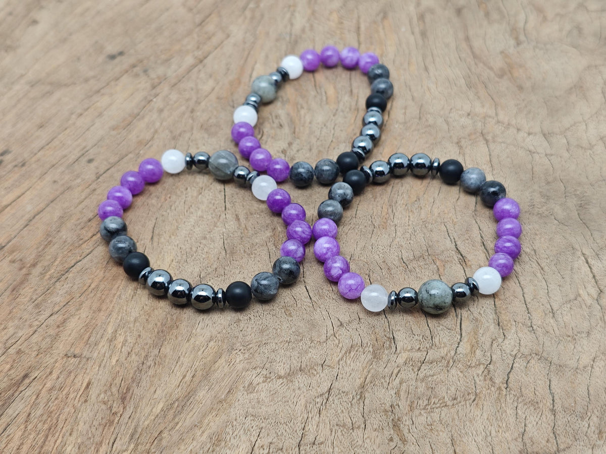 Handmade Dream Gemstone Bracelet with colorful beads and silver accents, designed for positive intentions by GemstoneGO.
