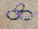 Handmade Dream Gemstone Bracelet with colorful beads and silver accents, designed for positive intentions by GemstoneGO.
