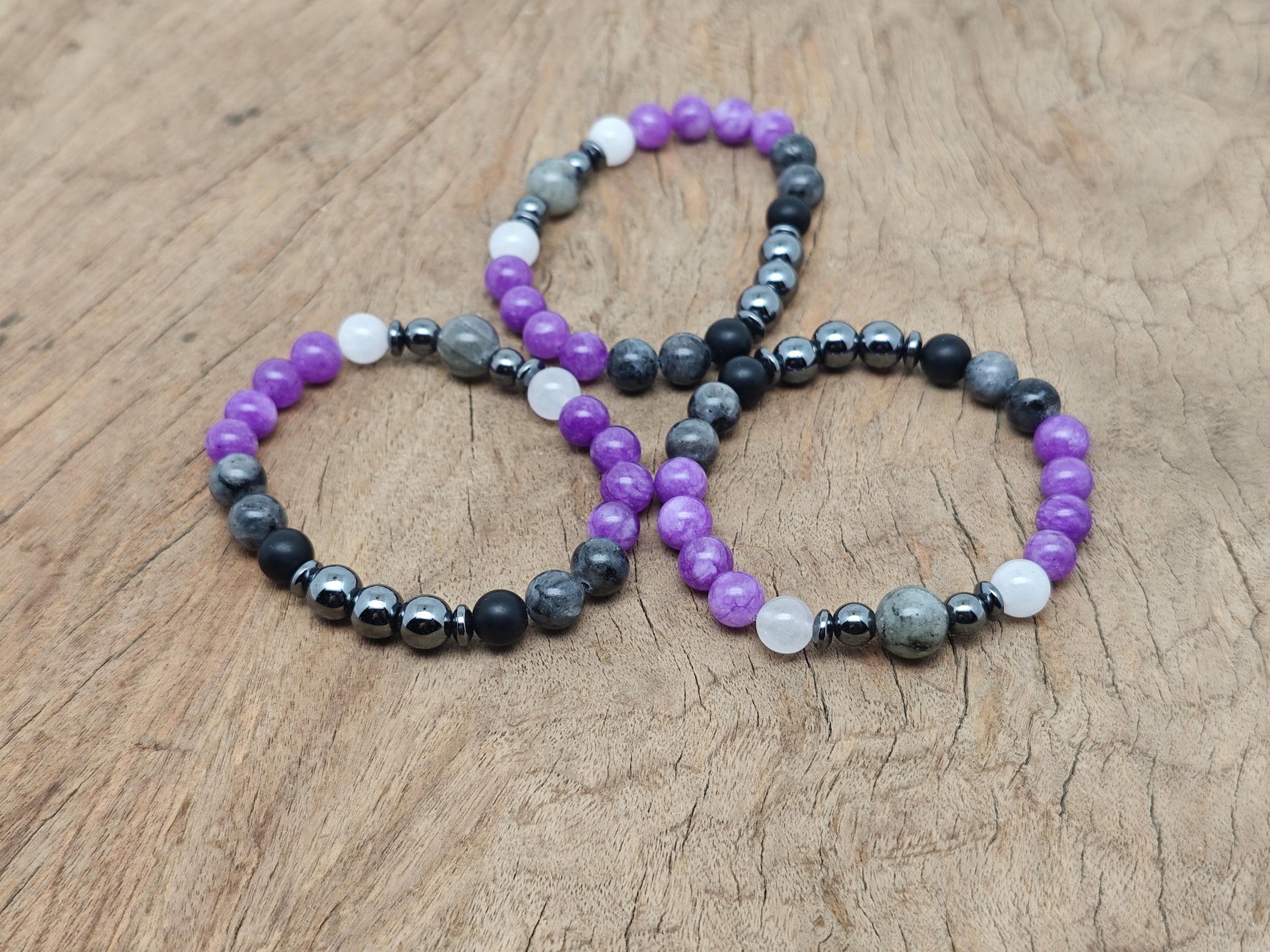 Handmade Dream Gemstone Bracelet with colorful beads and silver accents, designed for positive intentions by GemstoneGO.