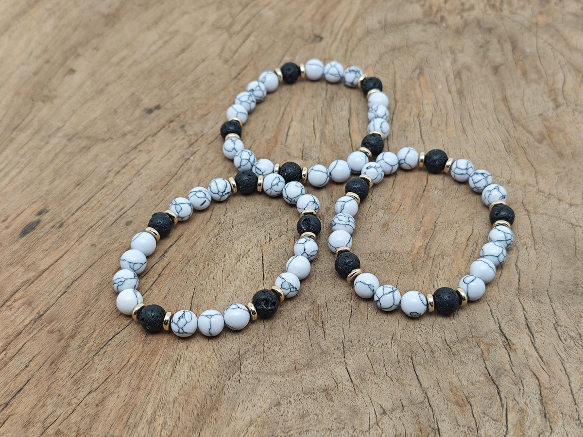 Handmade gemstone bracelet with negative energy-releasing stones from GemstoneGO, featuring a natural and intention-setting design.