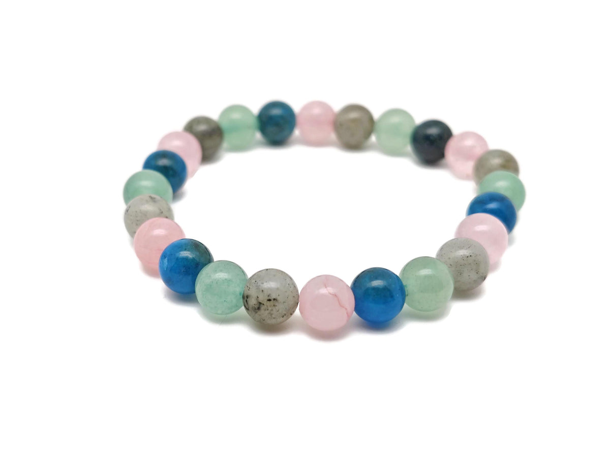 Handmade Wisdom gemstone bracelet from GemstoneGO featuring polished stones and an intention-setting design.