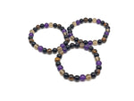 Handmade gemstone safety bracelet with colorful beads and adjustable cord, designed for intention and protection by GemstoneGO.