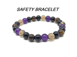 Handmade gemstone safety bracelet with colorful beads, designed as an intention bracelet by GemstoneGO.