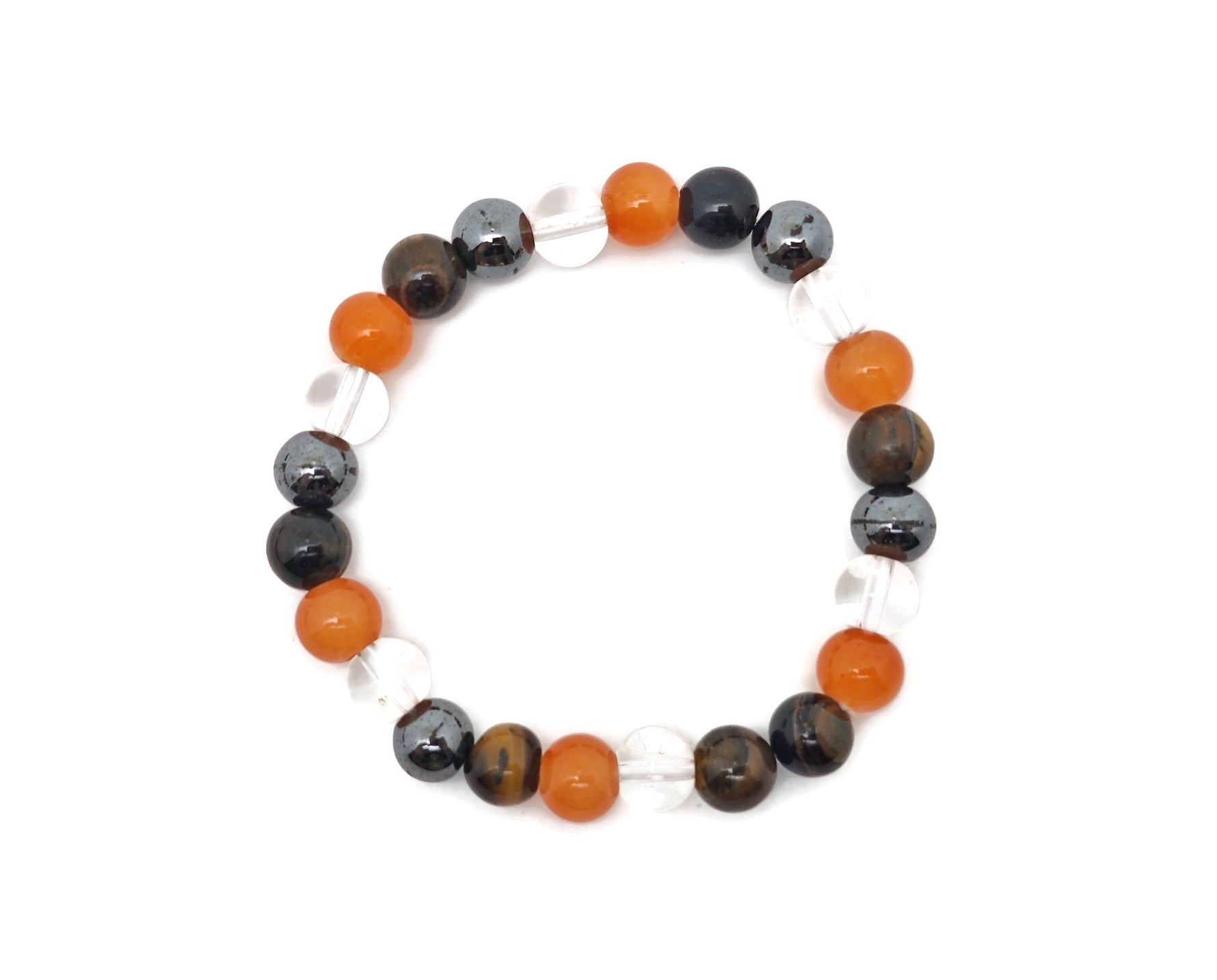 Handmade Confidence Gemstone Bracelet by GemstoneGO featuring colorful polished stones and adjustable cord for positive intention.
