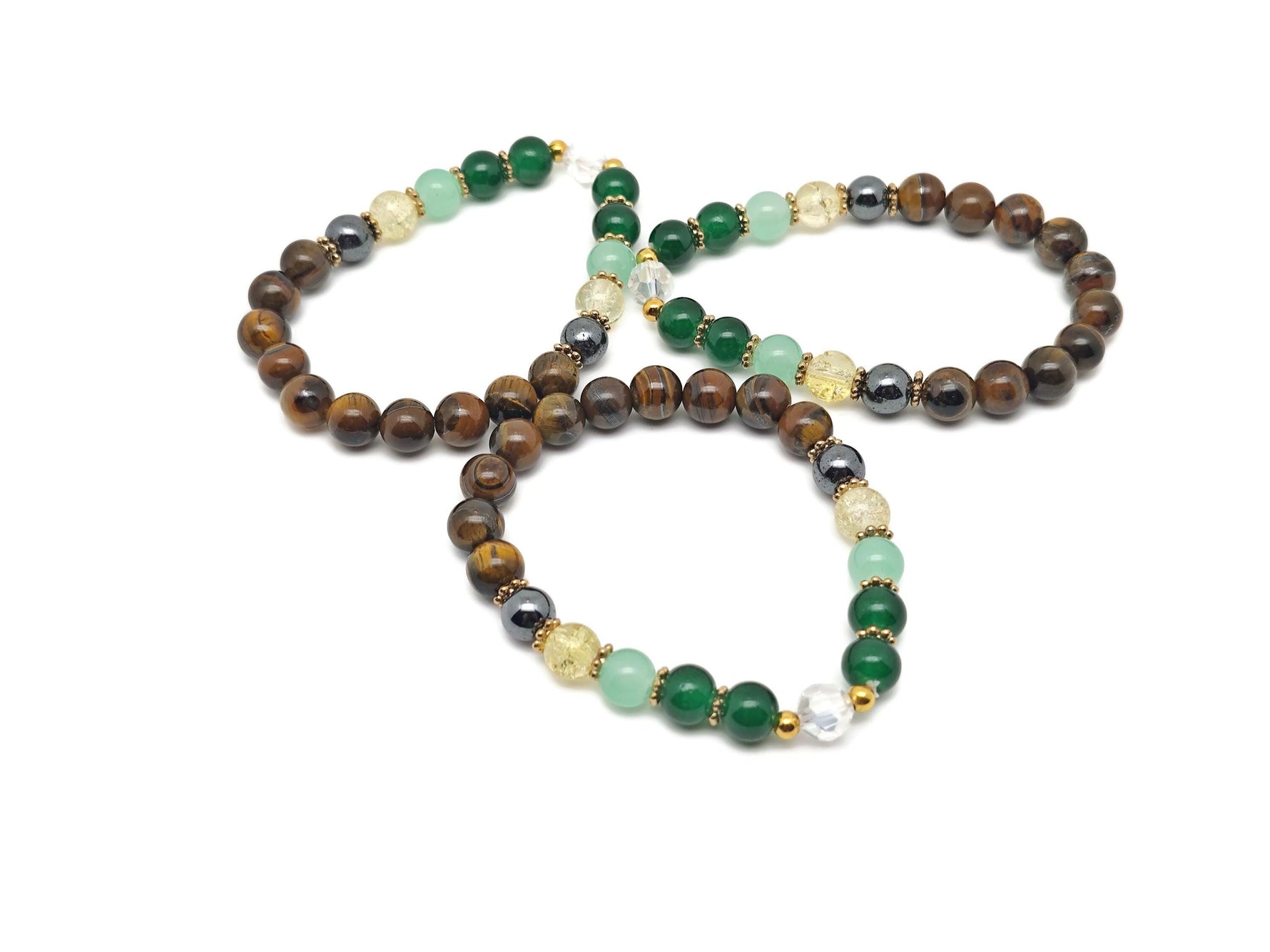 Handmade Wealthe gemstone bracelet with colorful beads and adjustable cord, designed for intention and style by GemstoneGO.