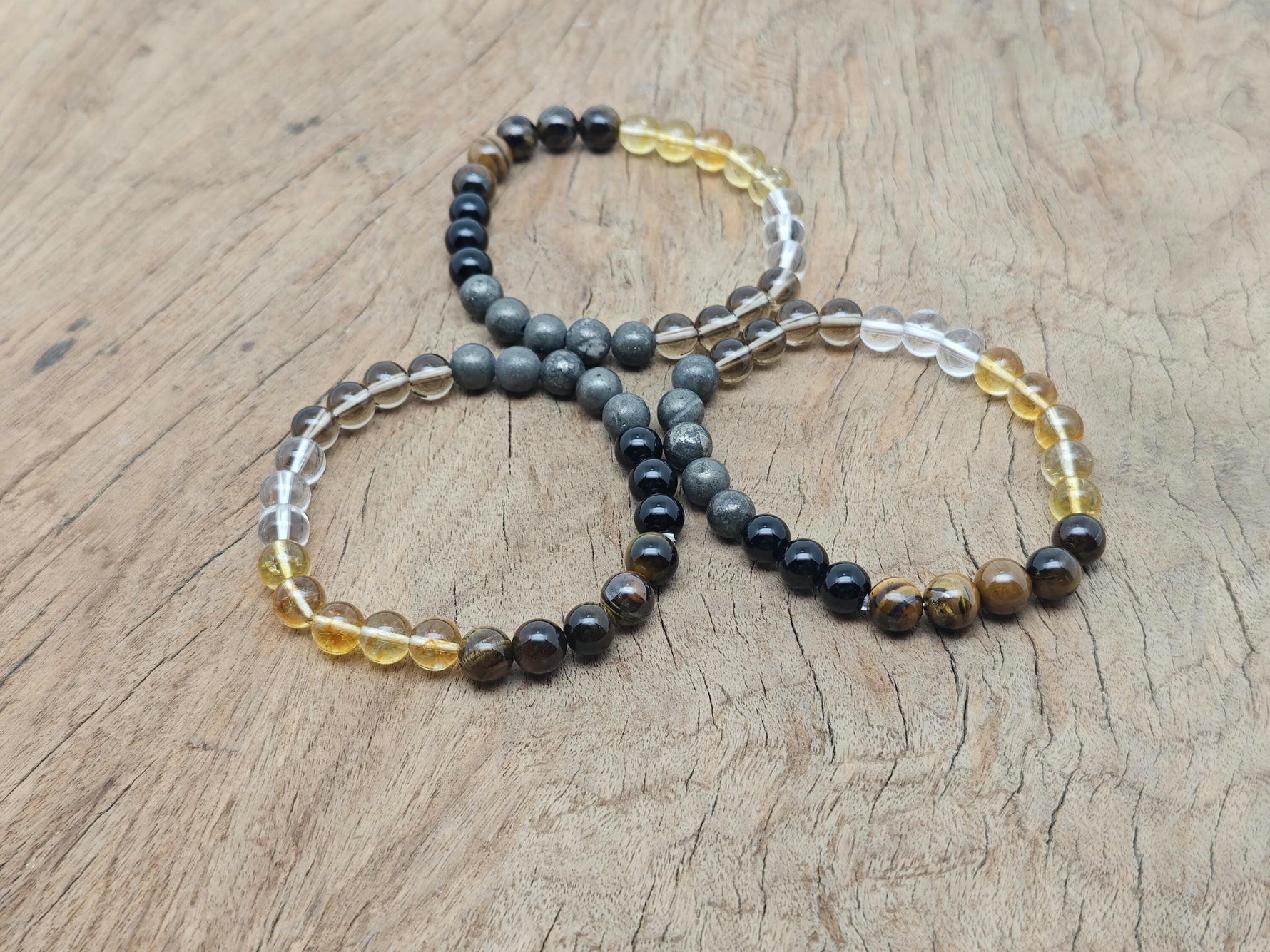 Handmade gemstone bracelet with colorful stones, designed as a road opener intention bracelet by GemstoneGO.