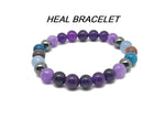 Handmade Heal gemstone bracelet with colorful stones, designed for positive intention and healing purposes.