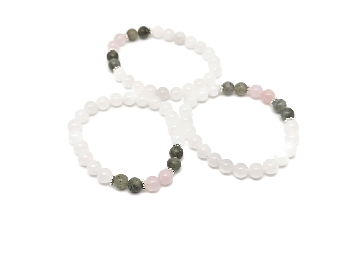 Handmade Balance Gemstone Bracelet by GemstoneGO featuring smooth beads and intention-setting design.