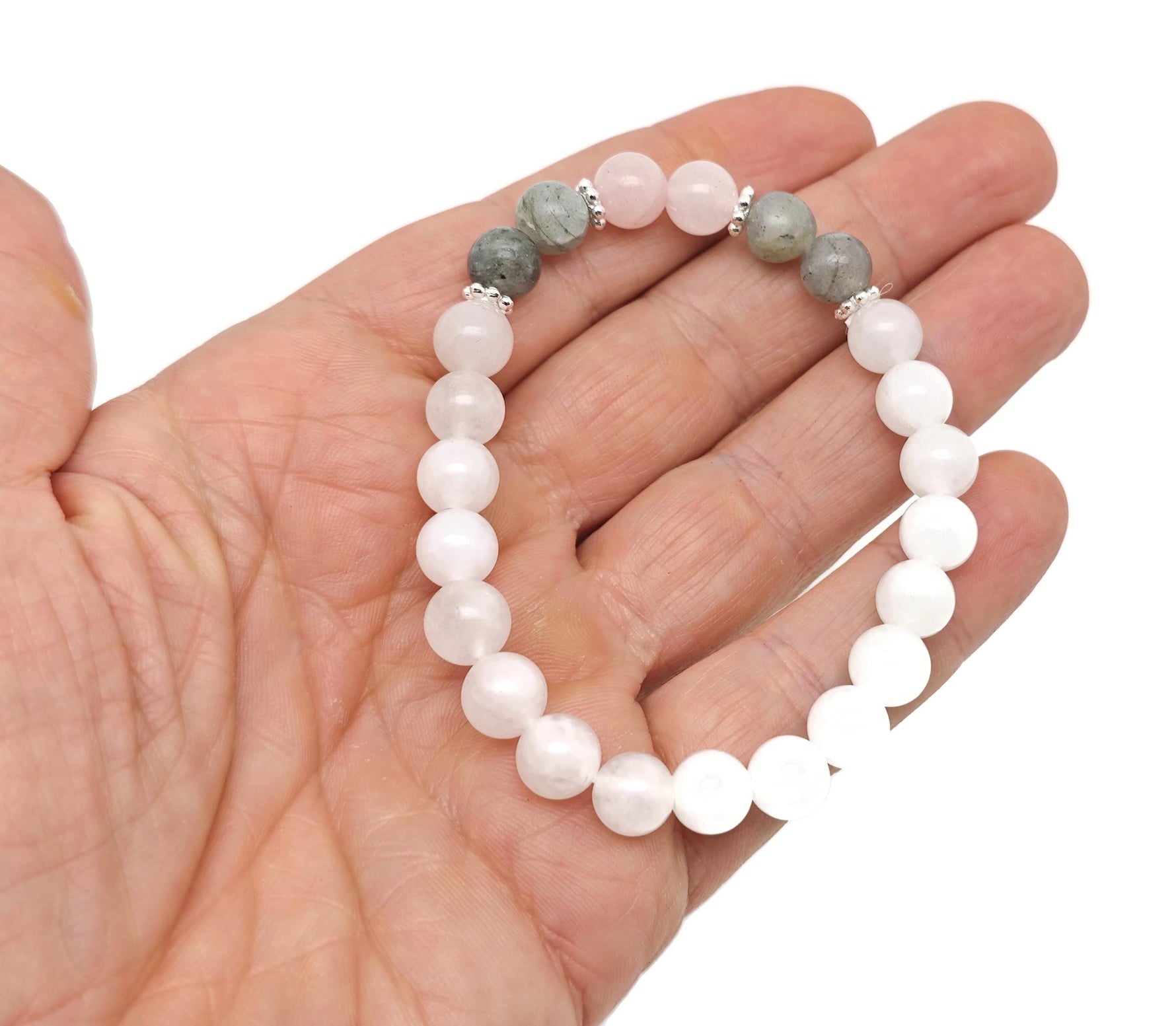 Handmade Balance Gemstone Bracelet featuring colorful gemstones, designed for intention and spiritual well-being by GemstoneGO.