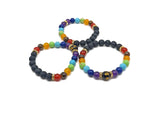 Handmade heart chakra gemstone bracelet with colorful beads, designed for intention and energy healing by GemstoneGO.