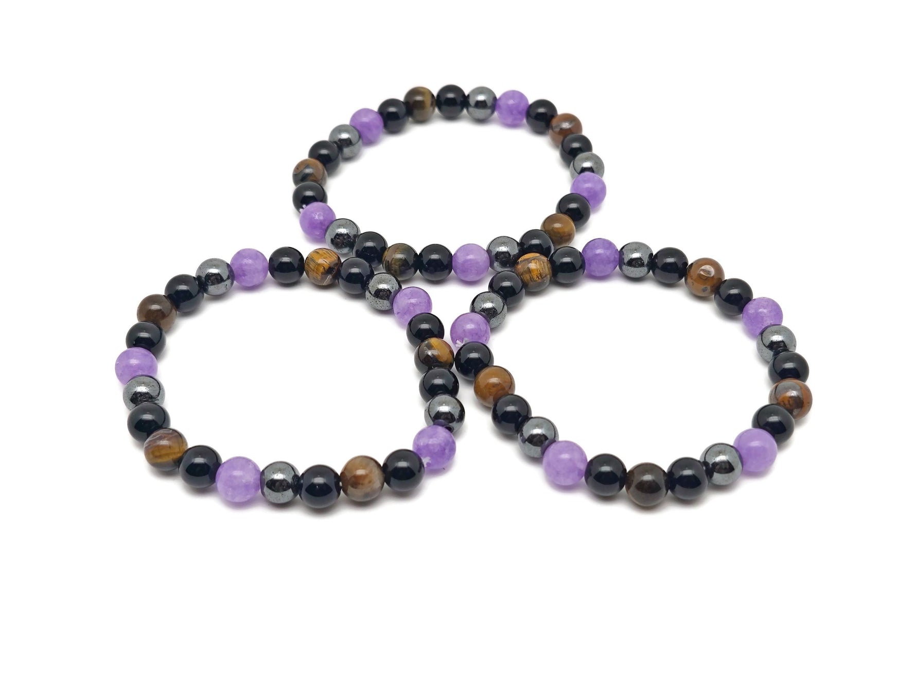 Handmade gemstone bracelet by GemstoneGO featuring colorful beads and an adjustable design, intended for positive intentions.
