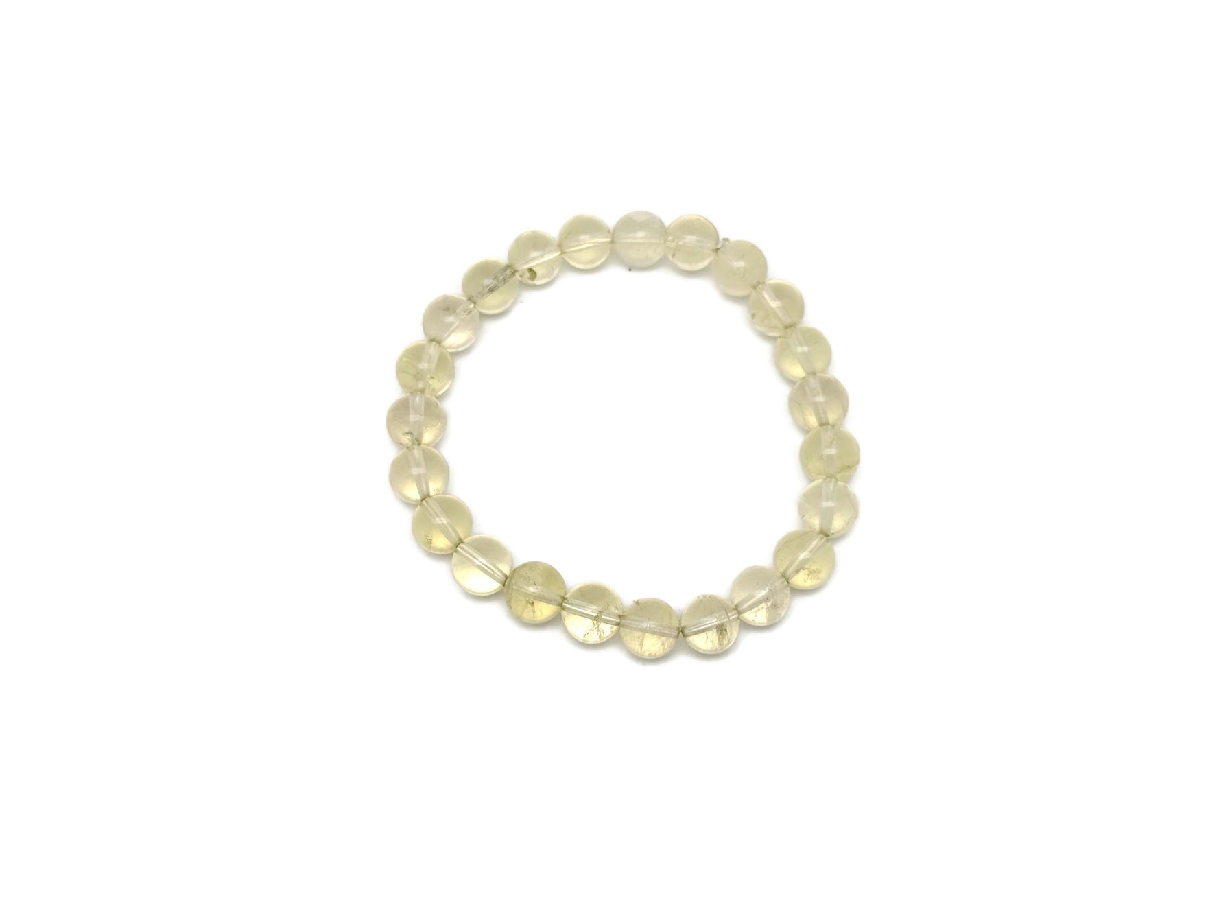 Citrine beaded crystal bracelet for men and women with stretchy design, featuring polished AA-grade crystals for healing and style.