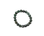 Chlorite beaded crystal bracelet for men and women with stretchy design, gemstone healing stones by GemstoneGO.