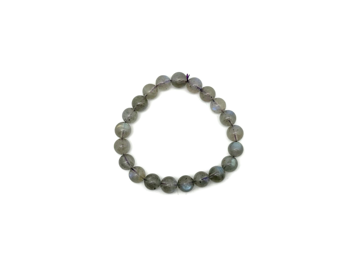 Moonstone beaded crystal bracelet for men and women, stretchy design with healing properties, from GemstoneGO.