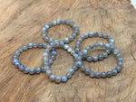 Moonstone beaded crystal bracelet for men and women, stretchy design with healing AA-grade gemstones, by GemstoneGO.