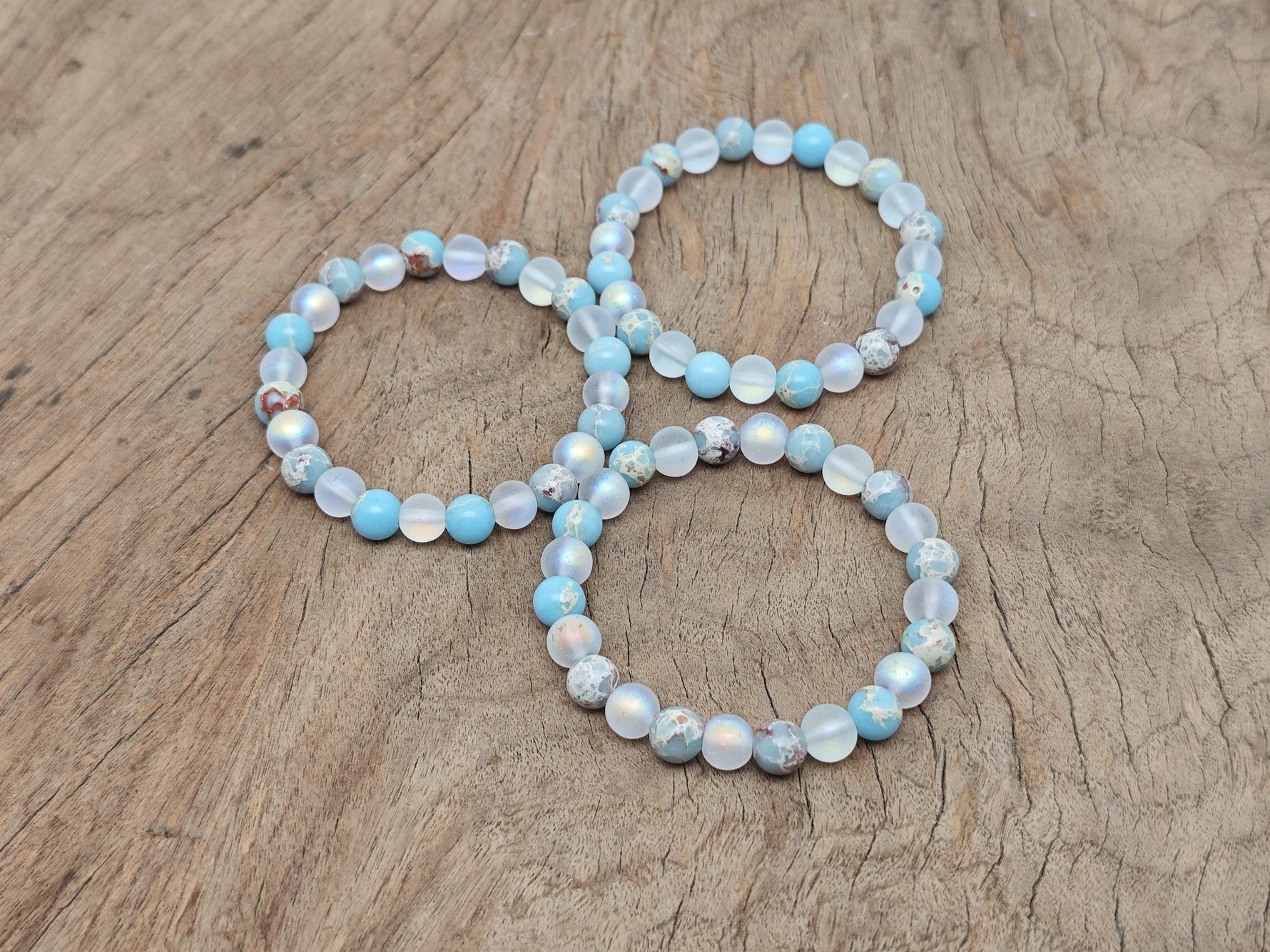 Handmade Grounded Spirit gemstone bracelet with colorful stones, designed for intention and spiritual connection by GemstoneGO.