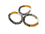 Handmade gemstone bracelet with colorful beads, designed as an intention bracelet by GemstoneGO.