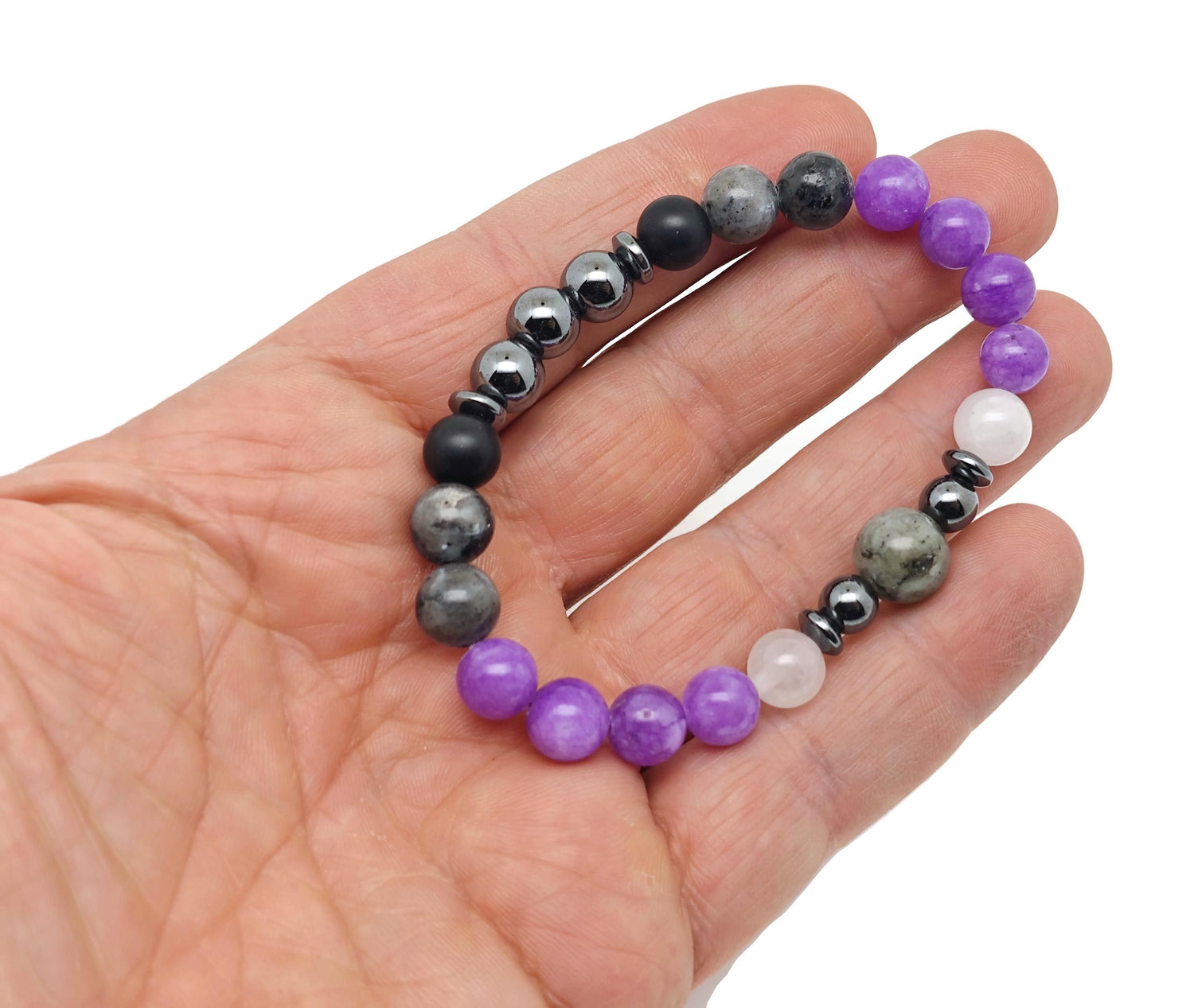 Handmade Dream Gemstone Bracelet with colorful beads and charm, designed for positive intentions by GemstoneGO.