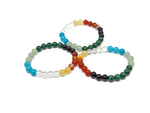 Handmade gemstone bracelet with colorful beads from GemstoneGO, designed for positive intentions and inner peace.