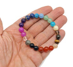 Handmade Fearless Gemstone Bracelet with colorful stones, designed as an intention bracelet by GemstoneGO.