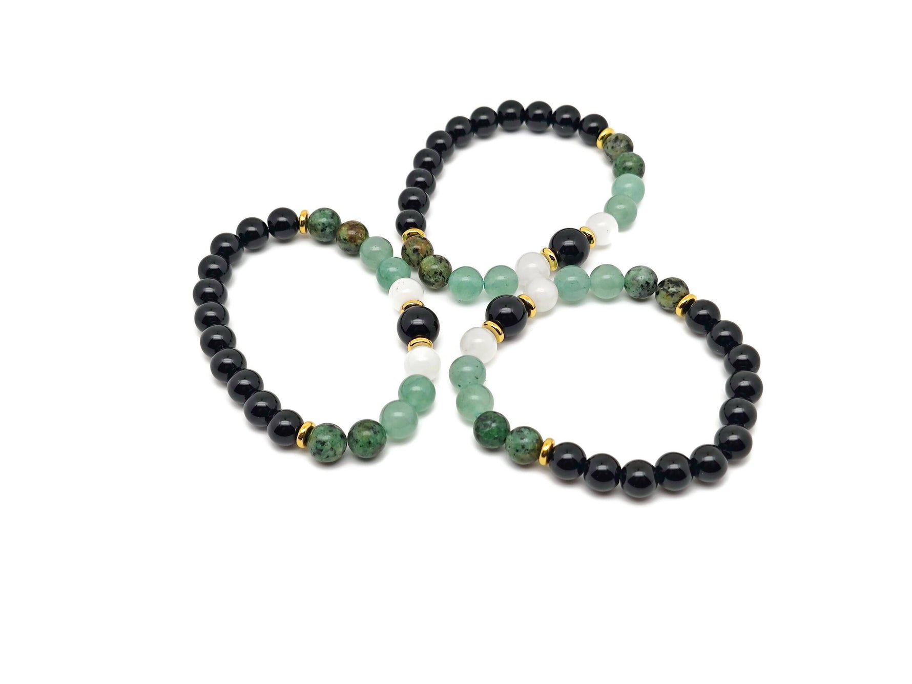 Handmade Renew Gemstone Bracelet by GemstoneGO featuring colorful beaded stones and an adjustable fit for natural style.