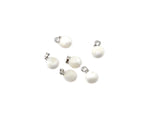 Natural pearl and sea shell gemstone pendant by GemstoneGO, featuring a spherical pearl ball and shell accents.