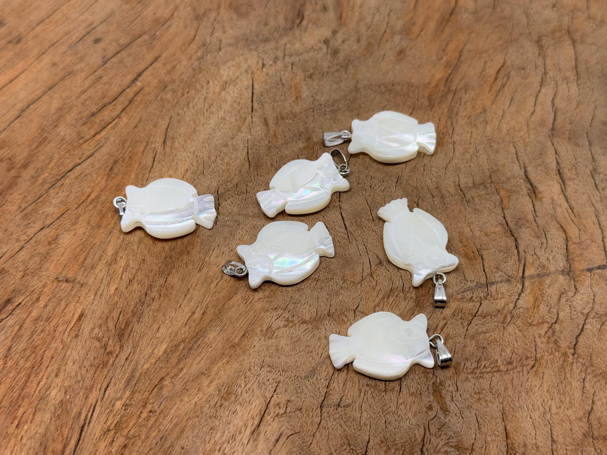 Natural pearl owl pendant with sea shell and gemstone accents, crafted by GemstoneGO, featuring intricate details and elegant design.