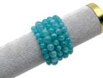 Amazonite beaded crystal bracelet for men and women, stretchy jewelry featuring polished AA gemstones for healing and style.
