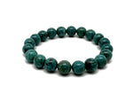 Turquoise beaded crystal bracelet for men and women with stretchy design and healing crystals by GemstoneGO.