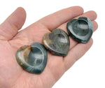 Natural crystal worry stone from GemstoneGO, soothing heart chakra crystal for relaxation, stress relief, and travel use.