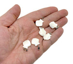 Natural pearl shell pendant featuring sea shell design and gemstone accents, crafted by GemstoneGO.